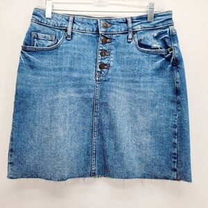 Old Navy Raw Heim Deinm Skirt